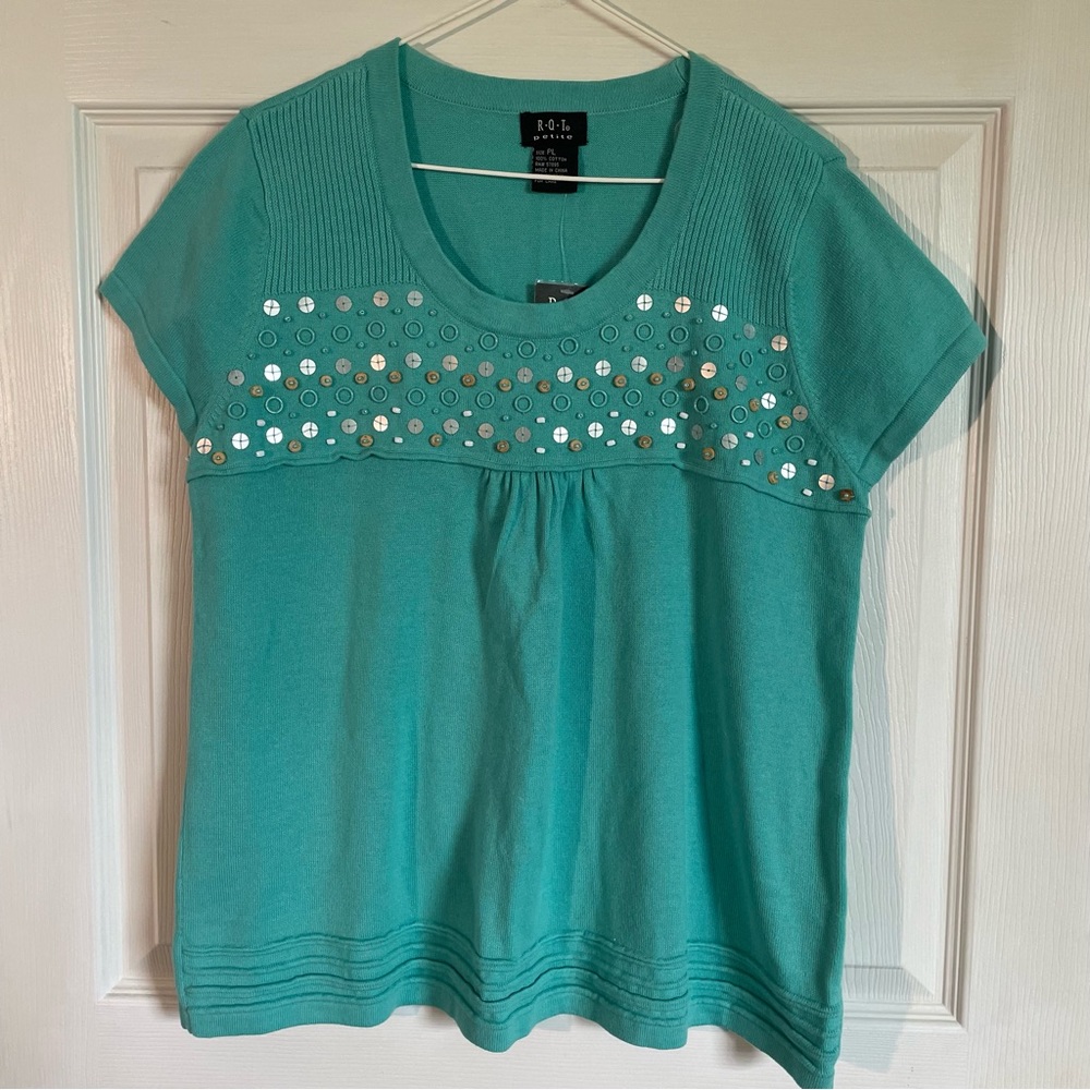 NWT beaded top
